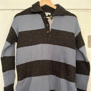 Women's Madewell Blue Striped Sweater